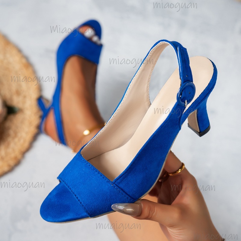 Peep Toe Heels - Size 35-43 Women's High Heel Sandals