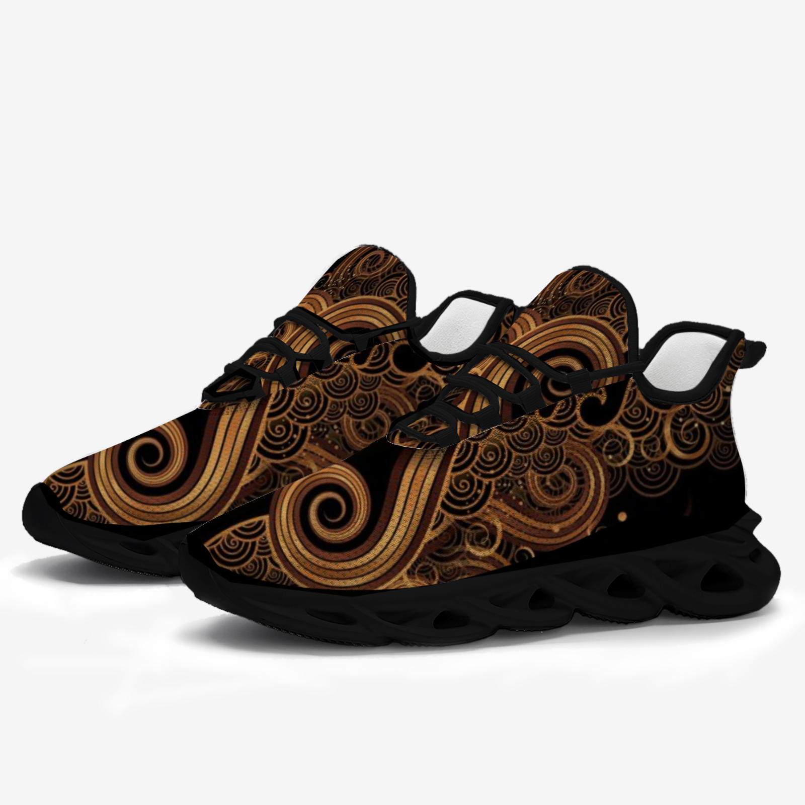 Women'S Shoes Cloud - Customized gold cloud pattern fashion casual