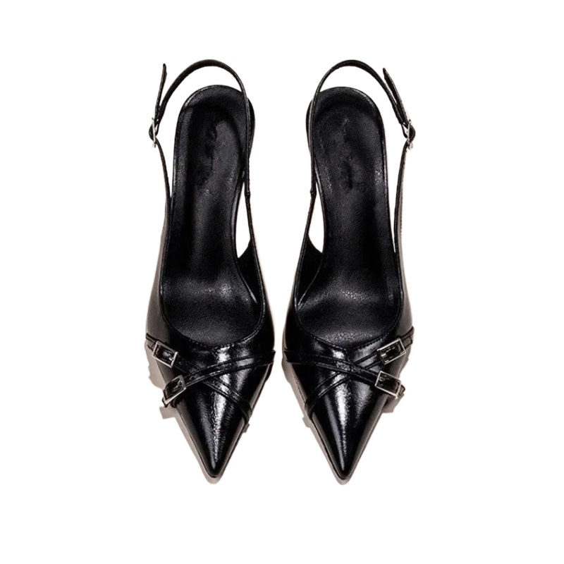 Women Shoes Black - 2026 New High-heeled Shoes Summer Fashionable