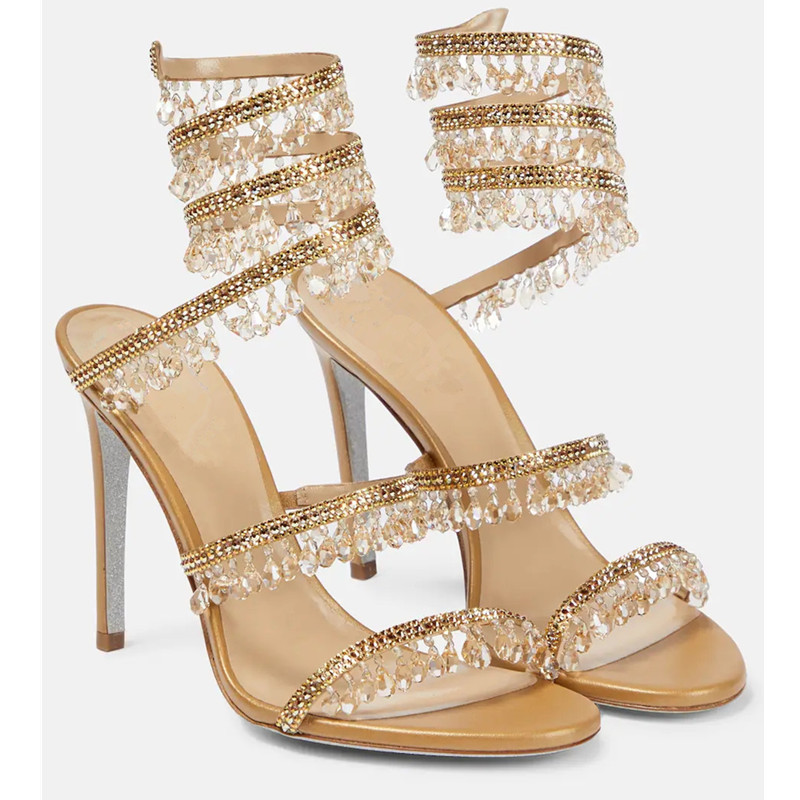 Sexy Green Crystal Fringe Stil – Peep Toe Heels Bewertung und Preis