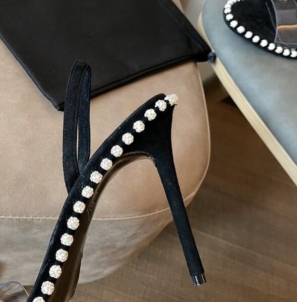Summer Girls Pink Black White  – Clear Strap Heel Bewertung und Preis