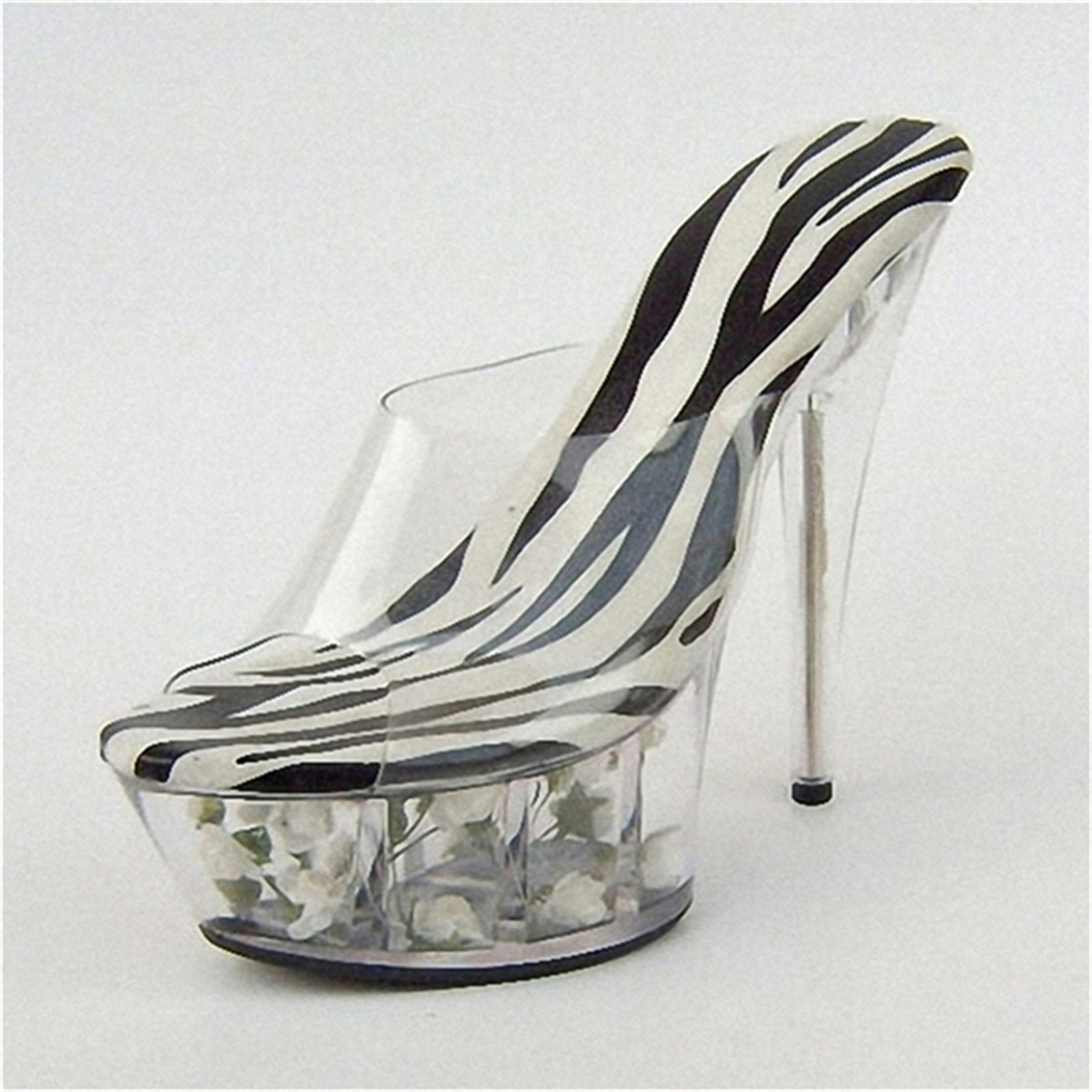 ​15CM Animal Print Platform He – Clear Strap Heel Bewertung und Preis