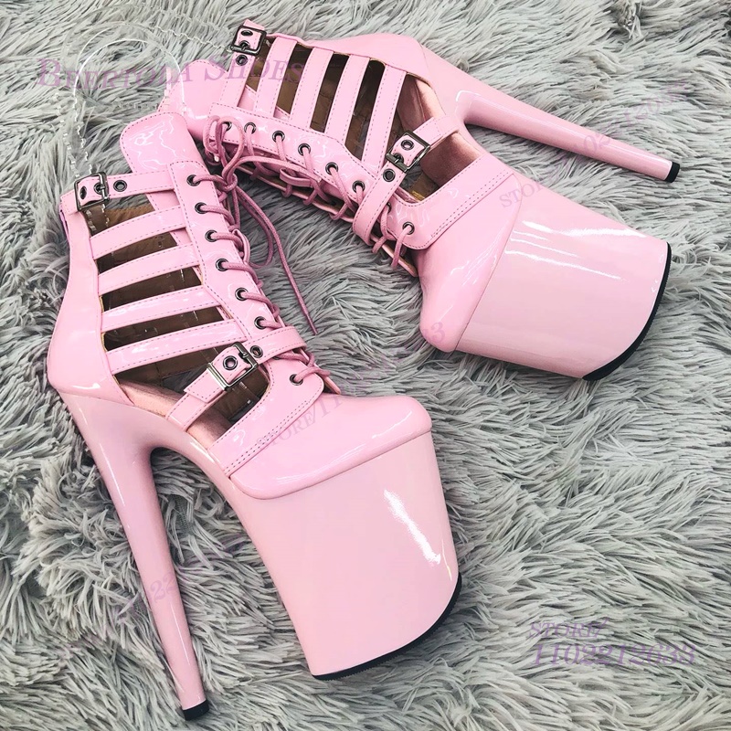 Pink Patent Leather Striped Ho – Women Shoes Black Bewertung und Preis