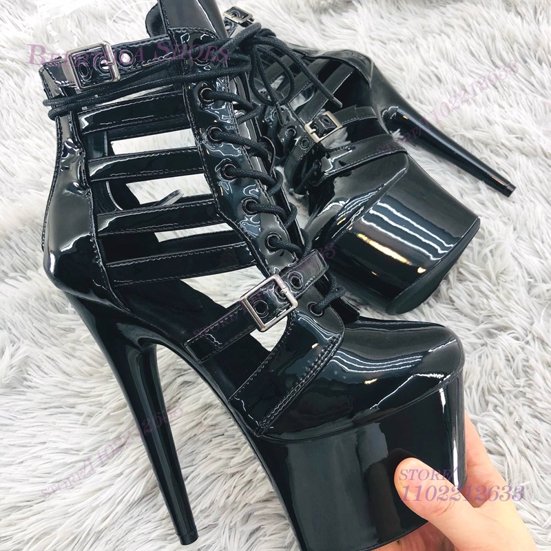 Pink Patent Leather Striped Ho – Women Shoes Black Bewertung und Preis