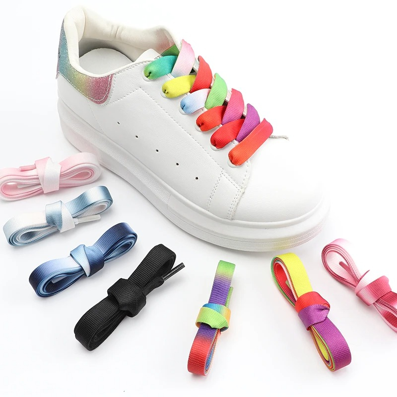 Rainbow Gradient Flat Shoelace – Women Shoes Mk Bewertung und Preis