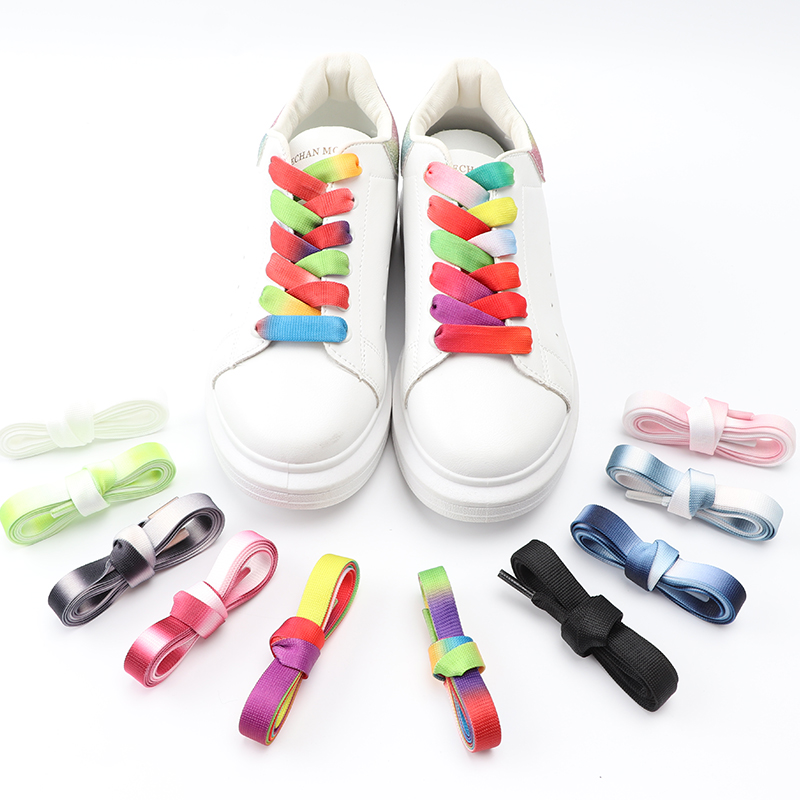 Rainbow Gradient Flat Shoelace – Women Shoes Mk Bewertung und Preis