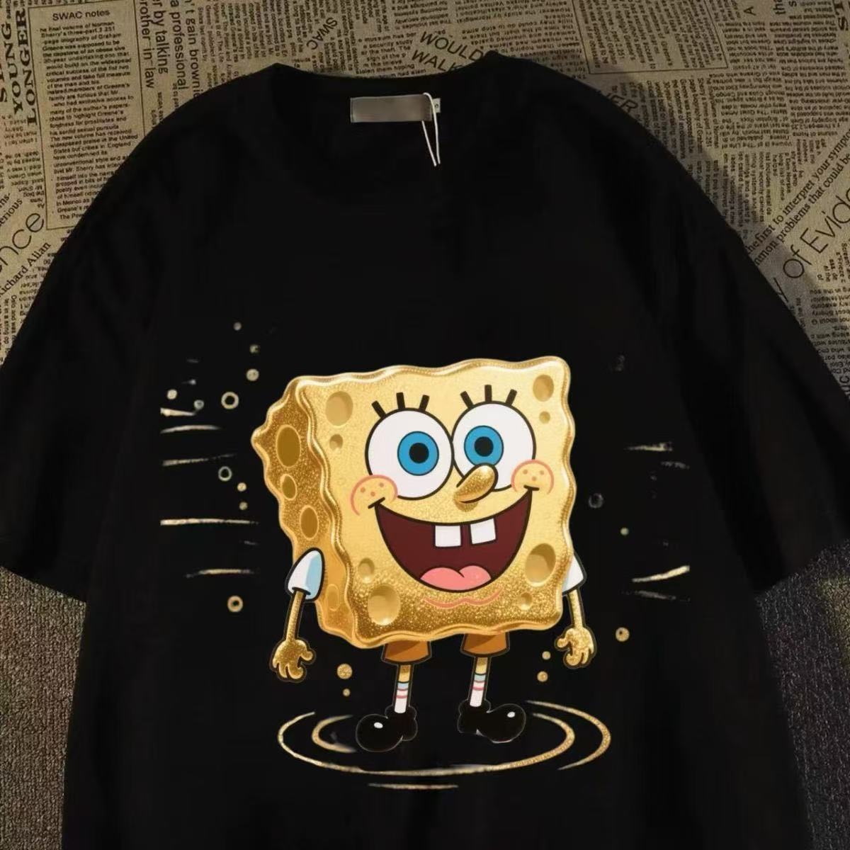 Vintage SpongeBob Print T‑Shir – Women'S Shoes For Crews Bewertung und Preis