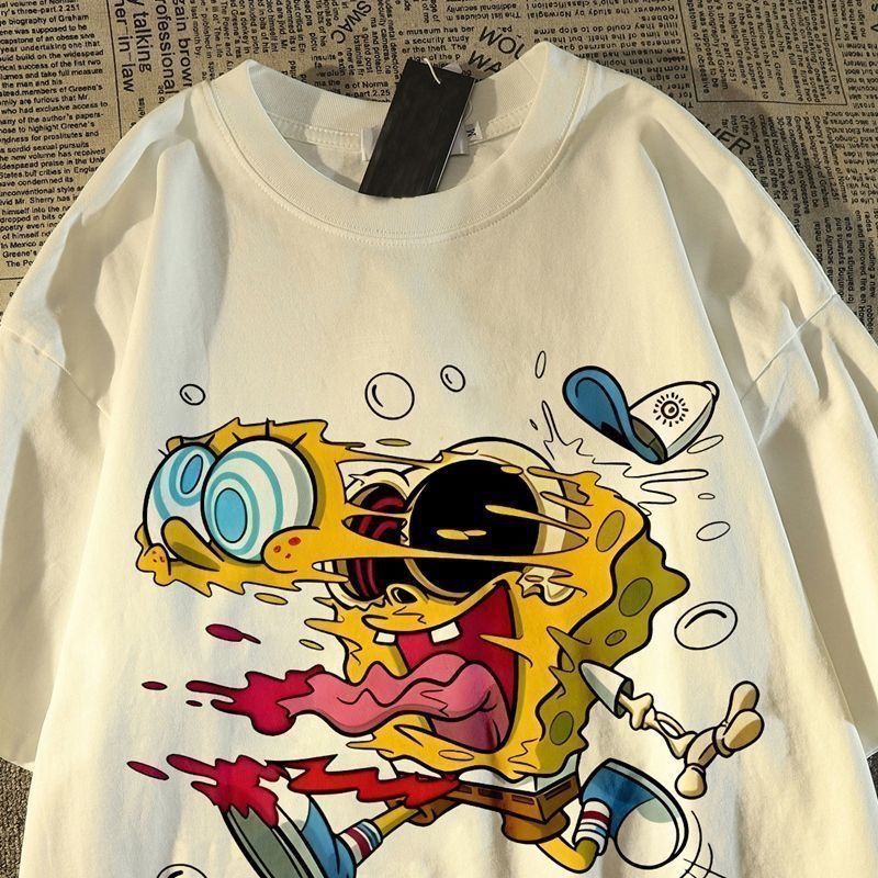 Vintage SpongeBob Print T‑Shir – Women'S Shoes For Crews Bewertung und Preis