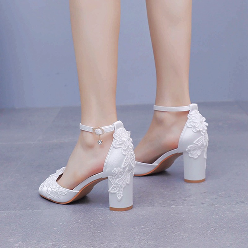 Women White Silk High Heels Su – Peep Toe Heels Bewertung und Preis