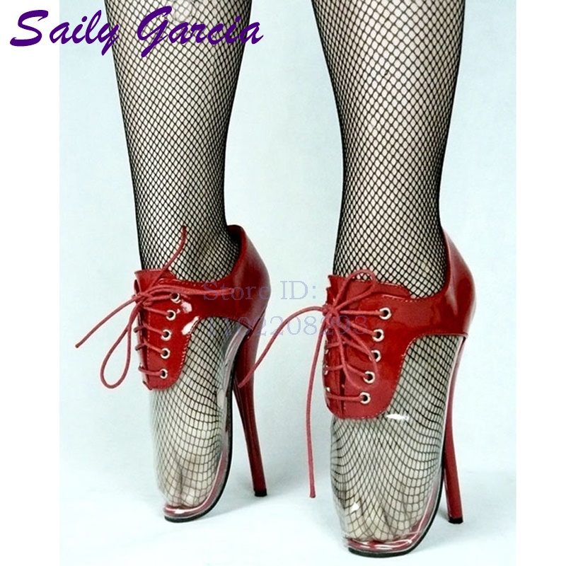 Sexy Clear PVC Red Ballet Pump – Clear Strap Heel Bewertung und Preis
