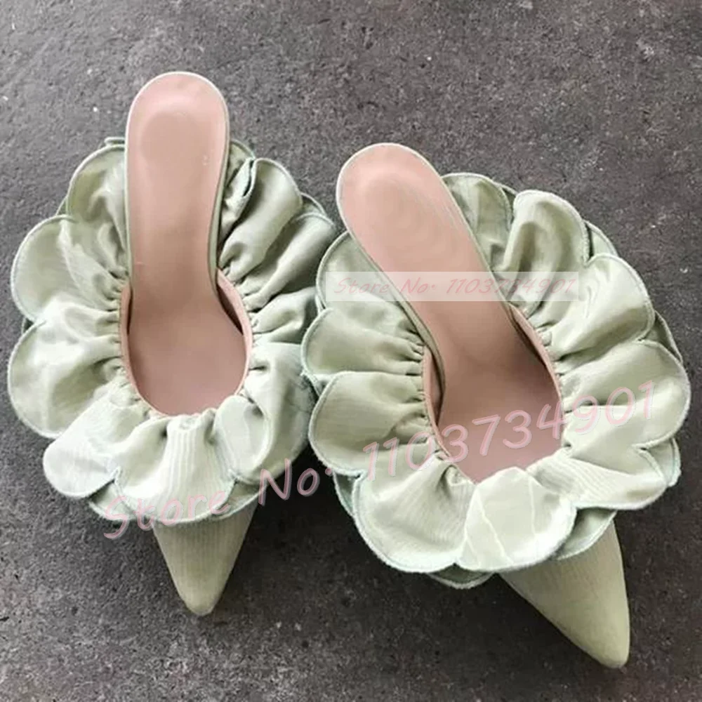 White Flower Satin Pointed Toe – Women Shoes Zara Bewertung und Preis