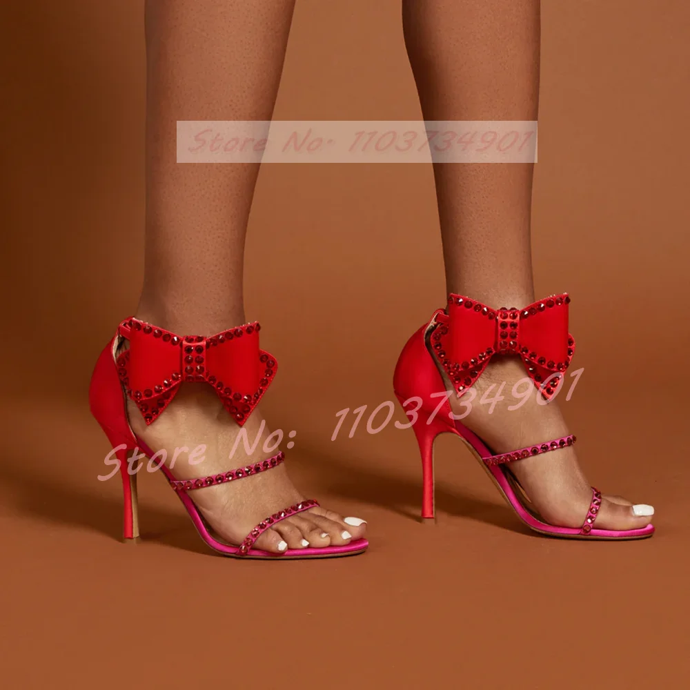 Butterfly-knot Crystals Clear  – Clear Strap Heel Bewertung und Preis