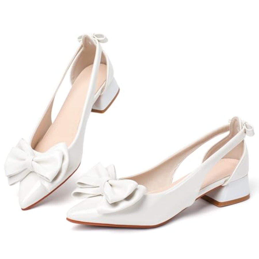 Slingback Jane Heels for Women – Low Block Heel Pump Bewertung und Preis