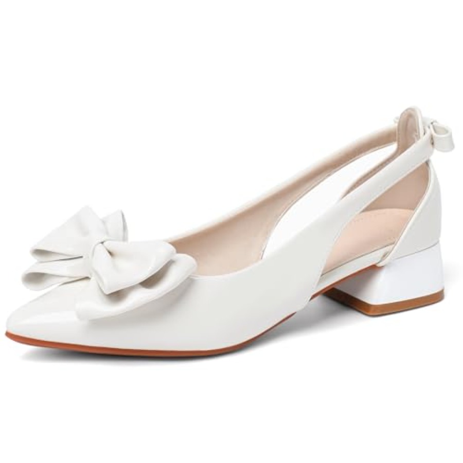 Slingback Jane Heels for Women – Low Block Heel Pump Bewertung und Preis