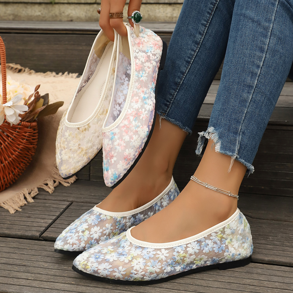 Summer Elegant Flower Low Heel – Mary Jane Shoes Bewertung und Preis