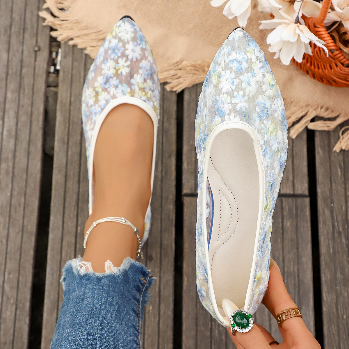 Summer Elegant Flower Low Heel – Mary Jane Shoes Bewertung und Preis