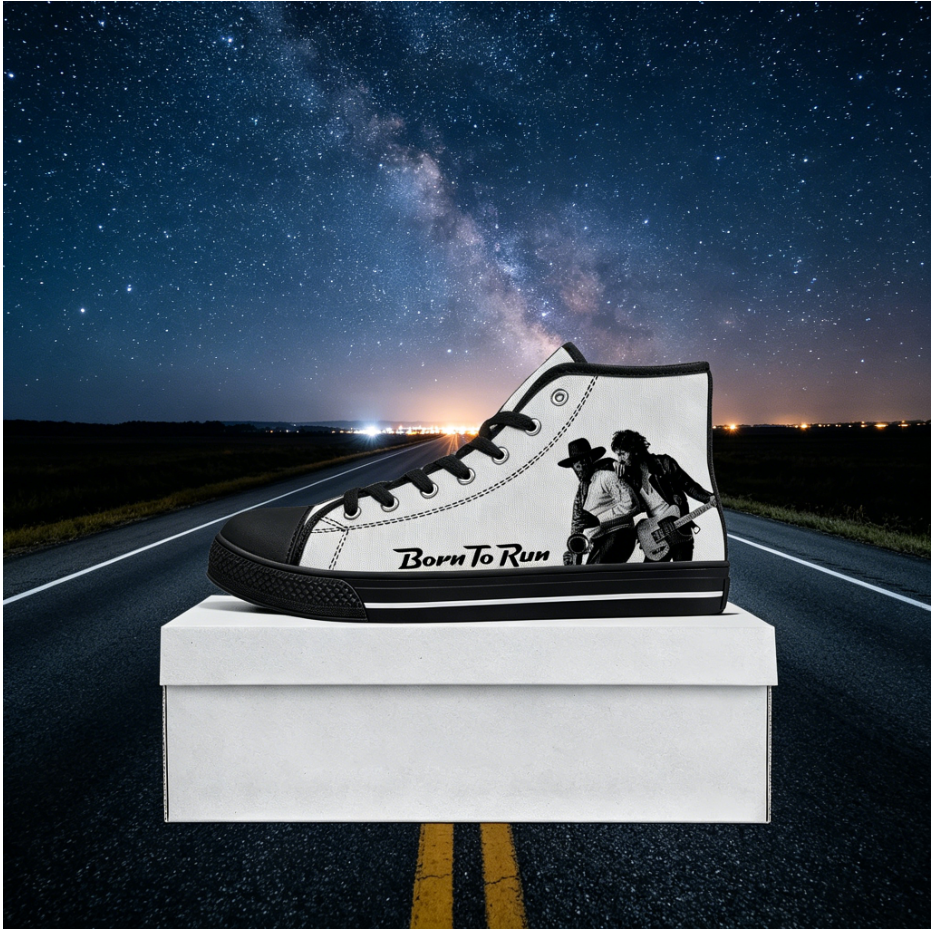 Born To Run Custom High Top Sh – Women Shoes Quote Bewertung und Preis