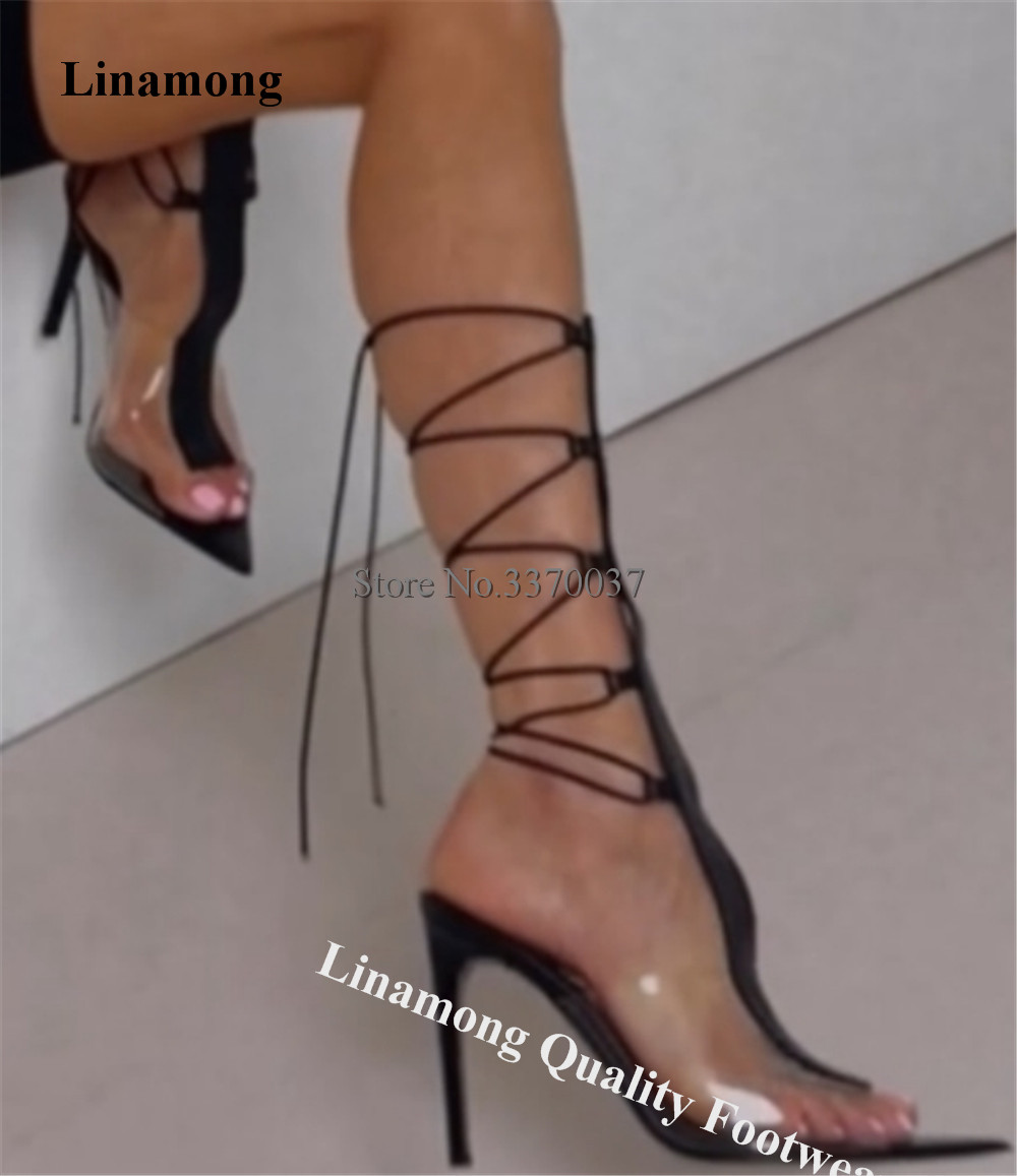 Linamong Clear PVC Patchwork S – Clear Strap Heel Bewertung und Preis