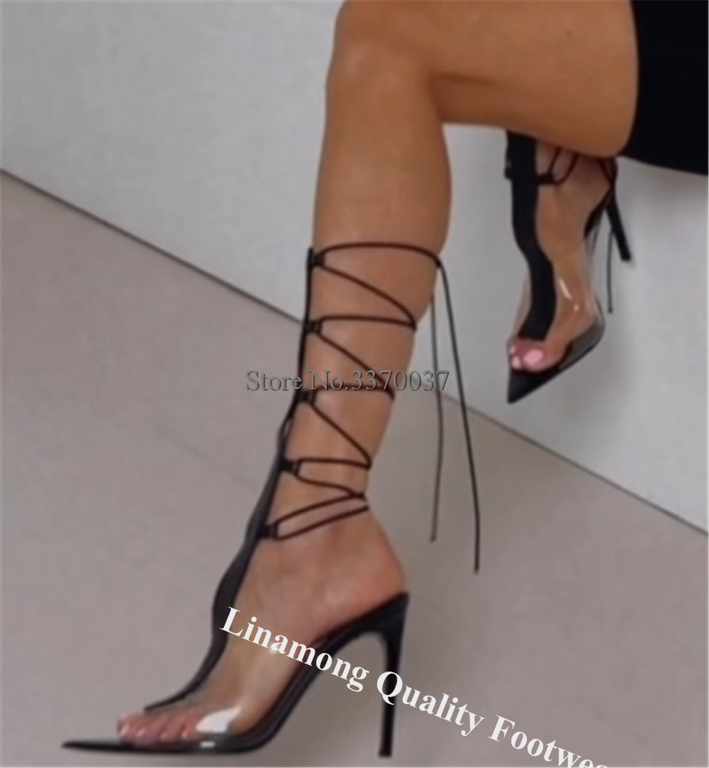 Linamong Clear PVC Patchwork S – Clear Strap Heel Bewertung und Preis