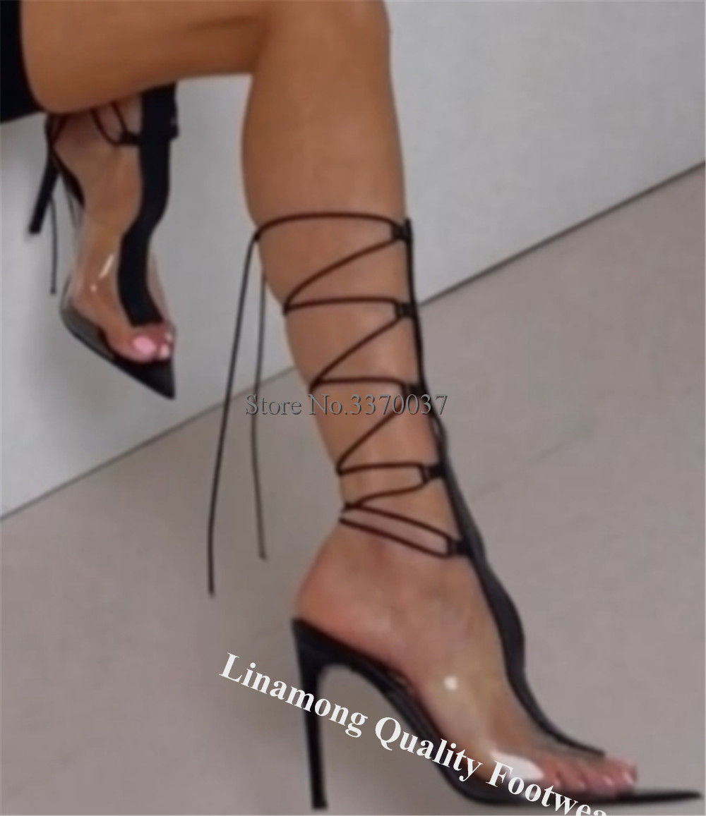 Linamong Clear PVC Patchwork S – Clear Strap Heel Bewertung und Preis