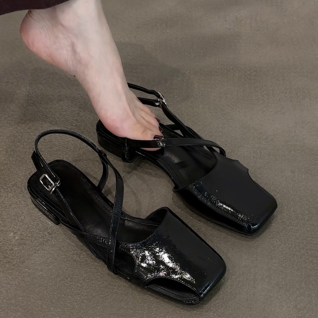 Fashion Patent Leather Sandals – Women'S Shoes Clogs Bewertung und Preis