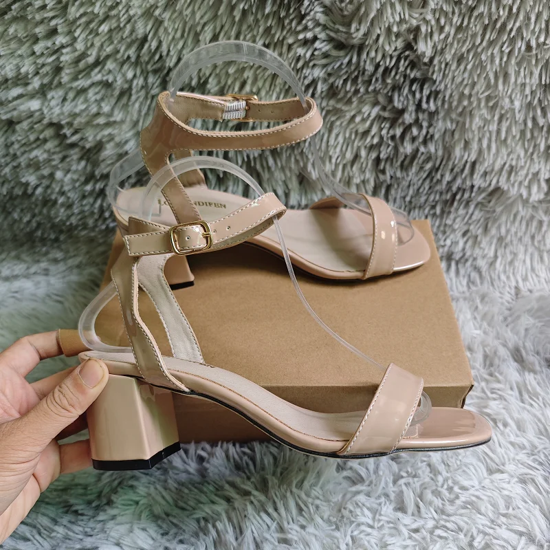 Women Chunky Sandals New Summe – Low Block Heel Pump Bewertung und Preis