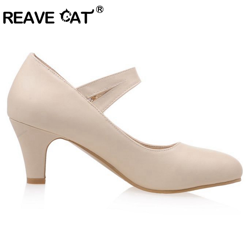 REAVE CAT woaman Med heels pum – Women'S Shoes Navy Blue Bewertung und Preis