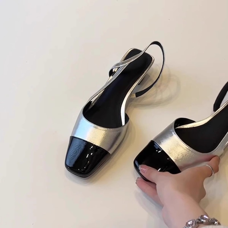 Women's Real Cowhide Sandals S – Low Block Heel Pump Bewertung und Preis