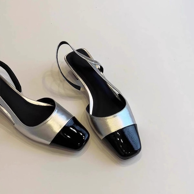 Women's Real Cowhide Sandals S – Low Block Heel Pump Bewertung und Preis