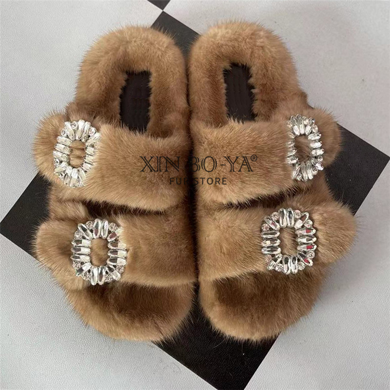 Mink Slippers Winter Women's S – Women Shoes Mk Bewertung und Preis