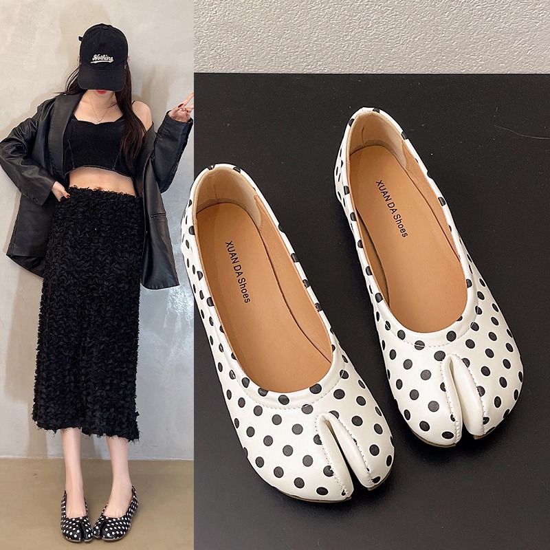 Women Split Toe Flats Polka Do – Women'S Shoes For Standing All Day Bewertung und Preis