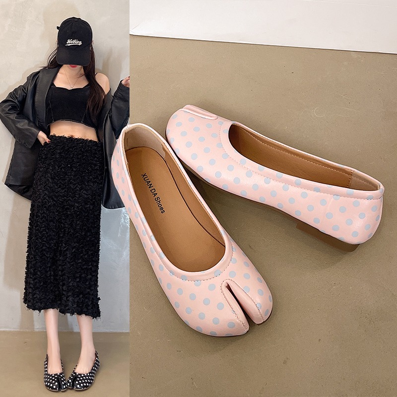 Women Split Toe Flats Polka Do – Women'S Shoes For Standing All Day Bewertung und Preis