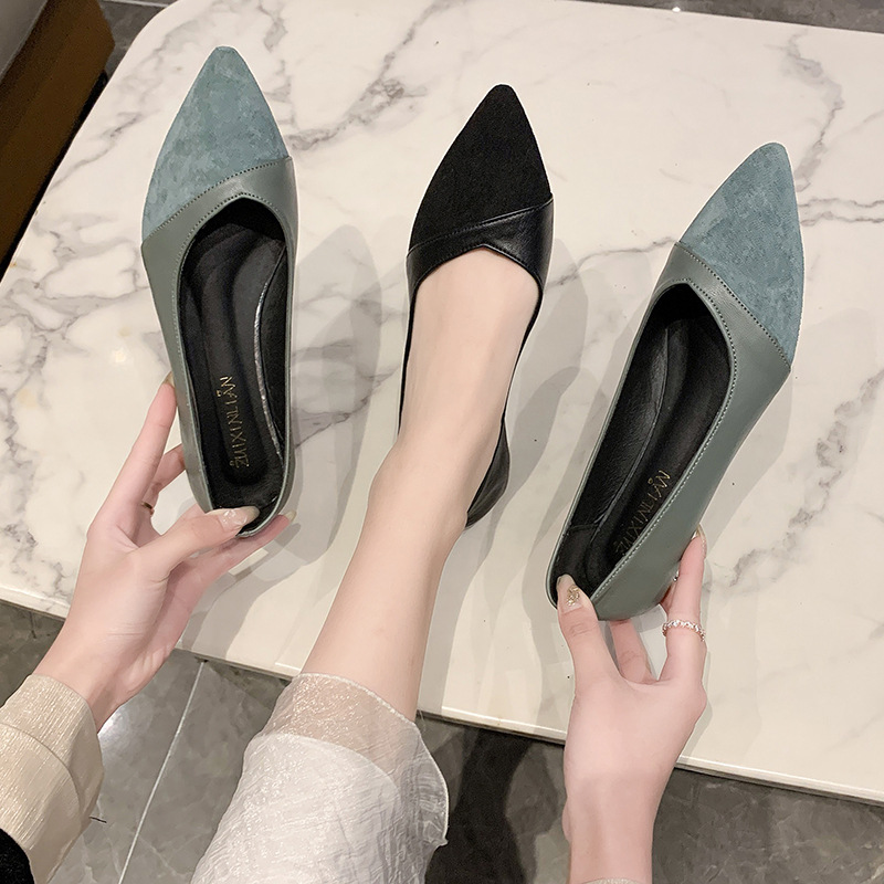 Flat black leather shoes for w – Women Shoes Wedges Bewertung und Preis