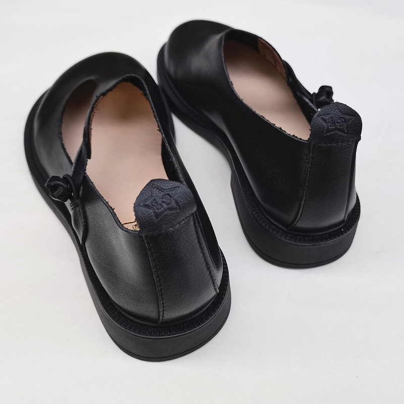 Careaymade-Genuine leather big – Women Shoes Black Bewertung und Preis