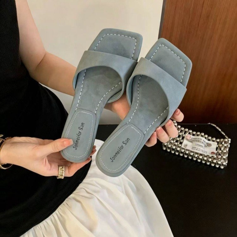 2026 Fashion Women Summer Squa – Women'S Shoes Navy Blue Bewertung und Preis
