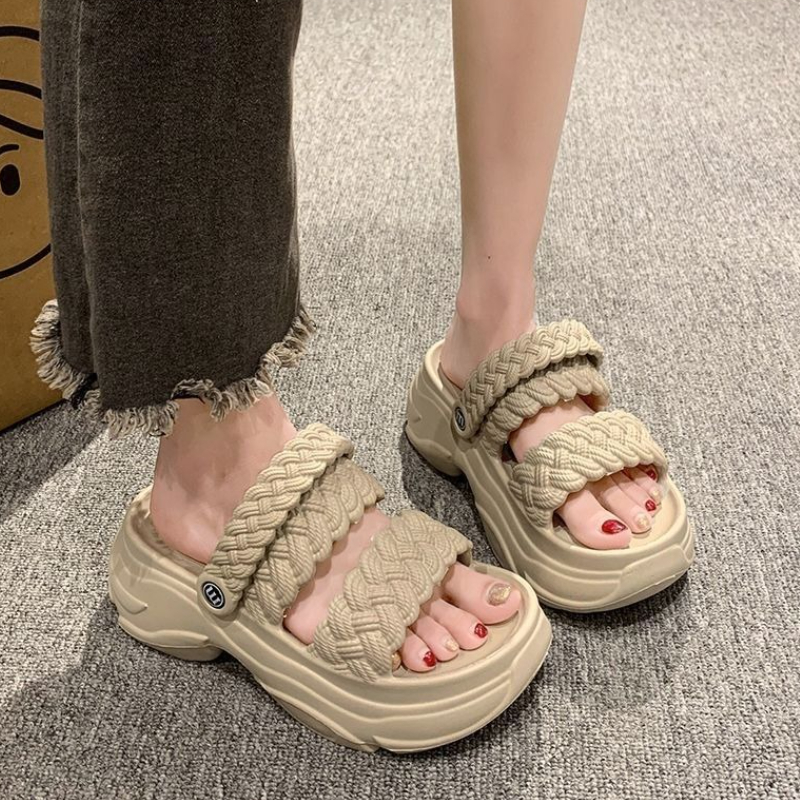 Women Platform Slippers Thick  – Women Shoes Wedges Bewertung und Preis