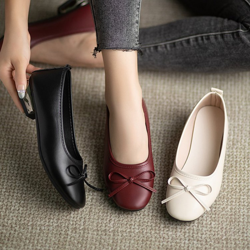 Elegant Bowknot Flat Shoes for – Women Shoes Black Bewertung und Preis