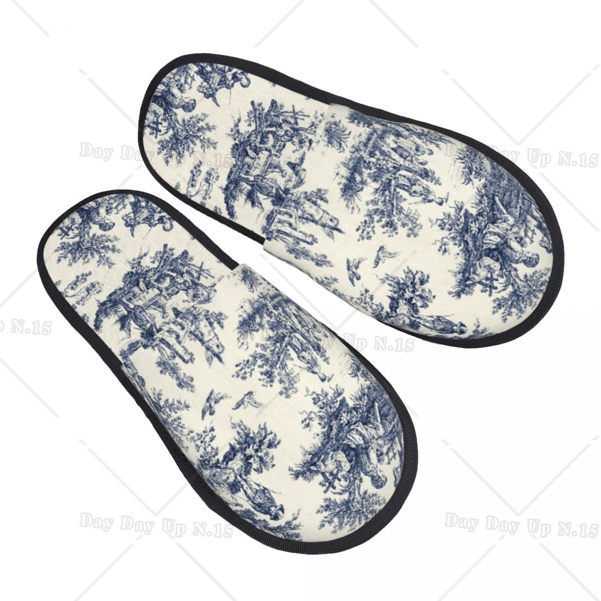 Vintage Toile De Jouy Comfort  – Women'S Shoes Navy Blue Bewertung und Preis