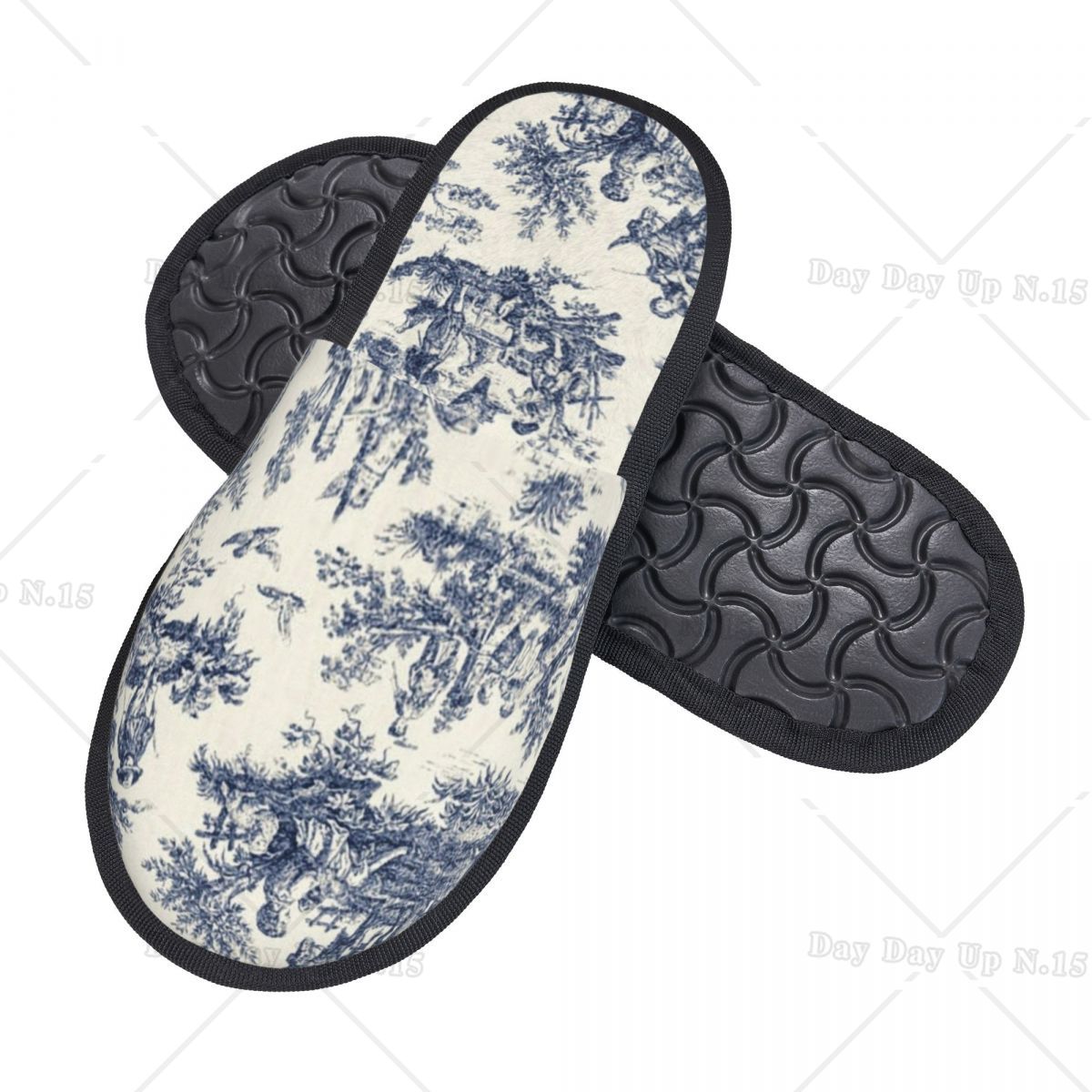 Vintage Toile De Jouy Comfort  – Women'S Shoes Navy Blue Bewertung und Preis