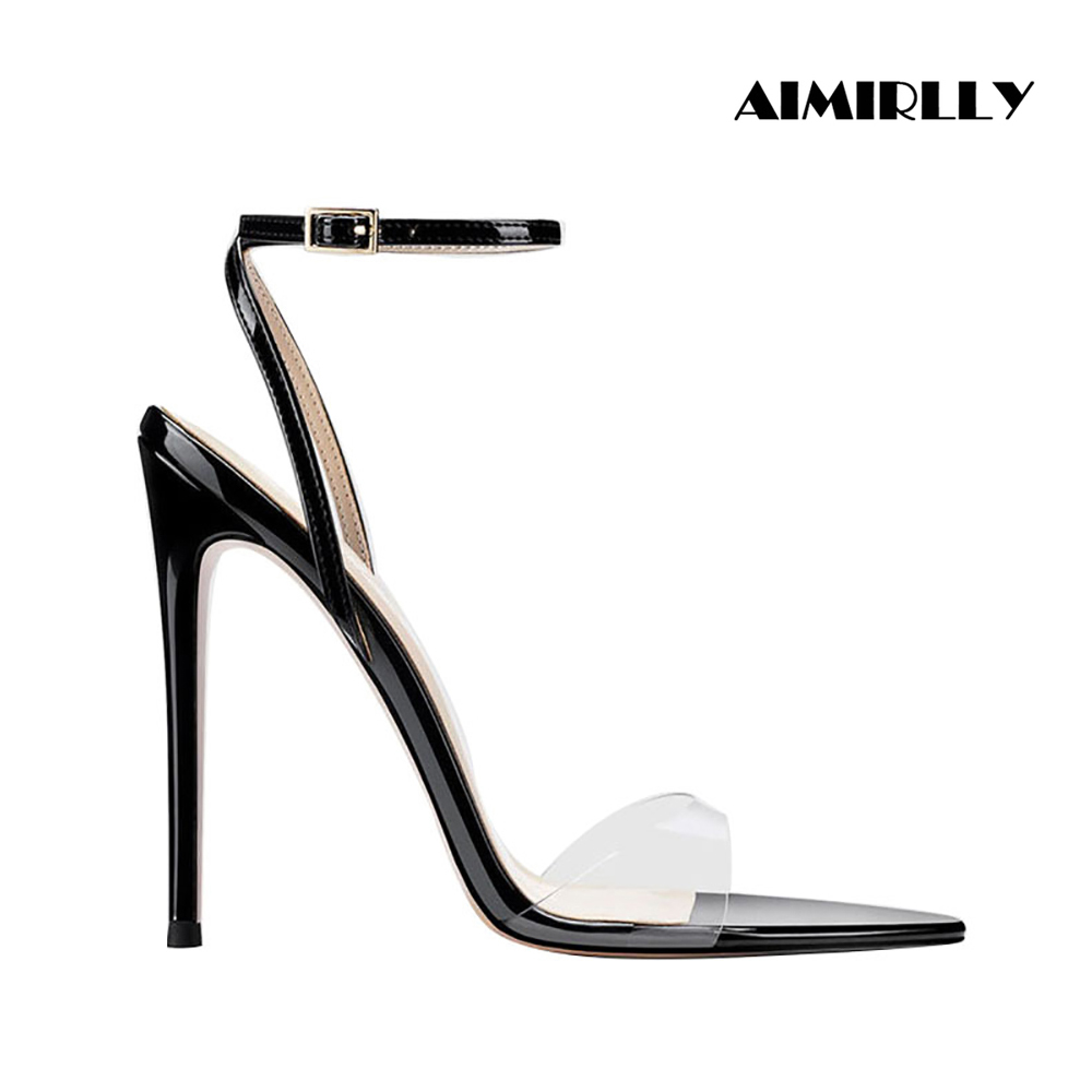 Women Clear PVC High Heel Sand – Clear Strap Heel Bewertung und Preis
