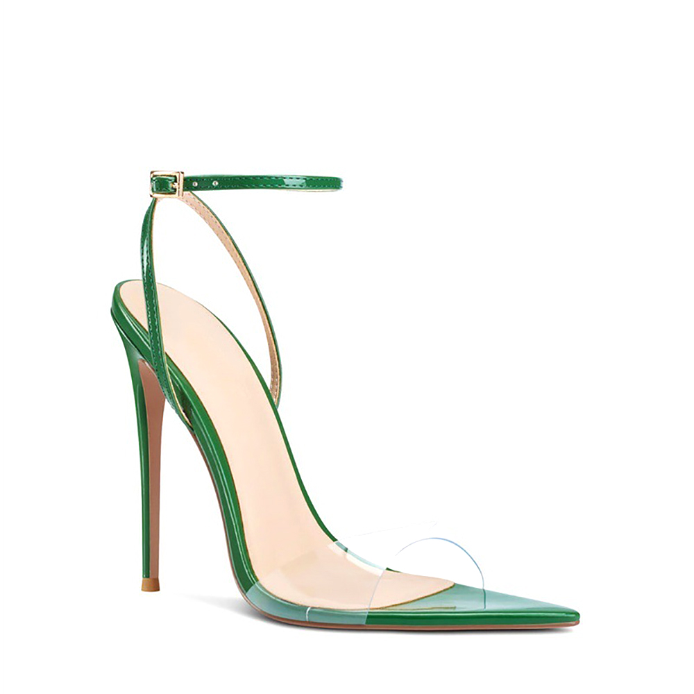 Women Clear PVC High Heel Sand – Clear Strap Heel Bewertung und Preis