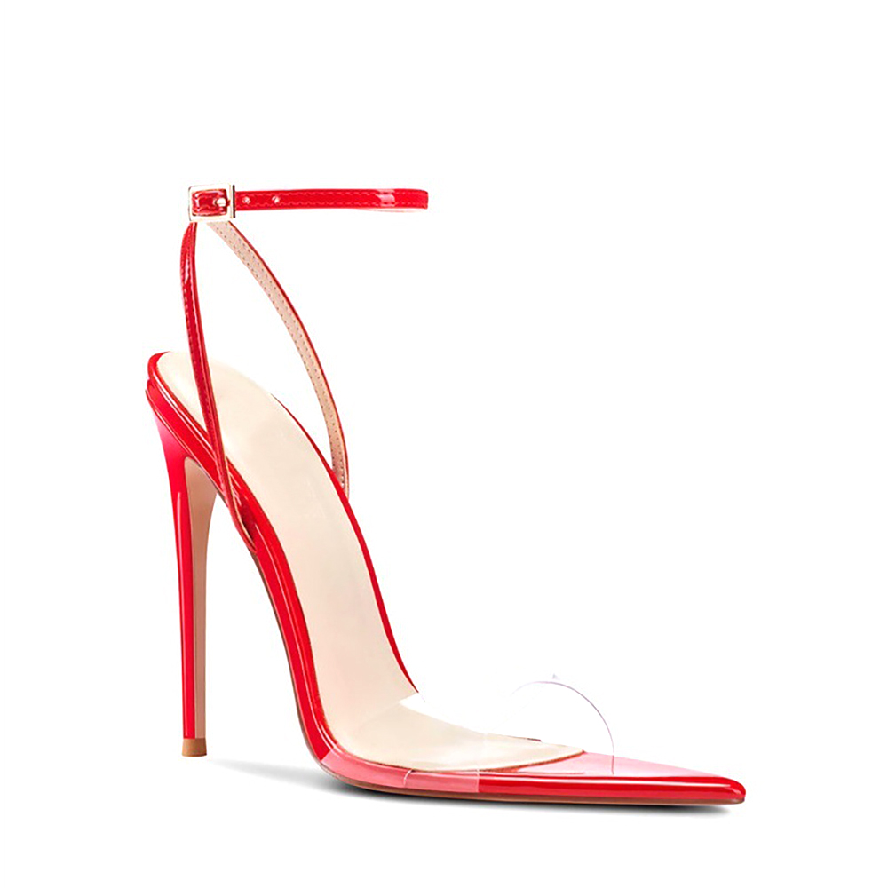 Women Clear PVC High Heel Sand – Clear Strap Heel Bewertung und Preis