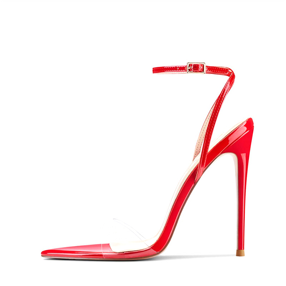 Women Clear PVC High Heel Sand – Clear Strap Heel Bewertung und Preis