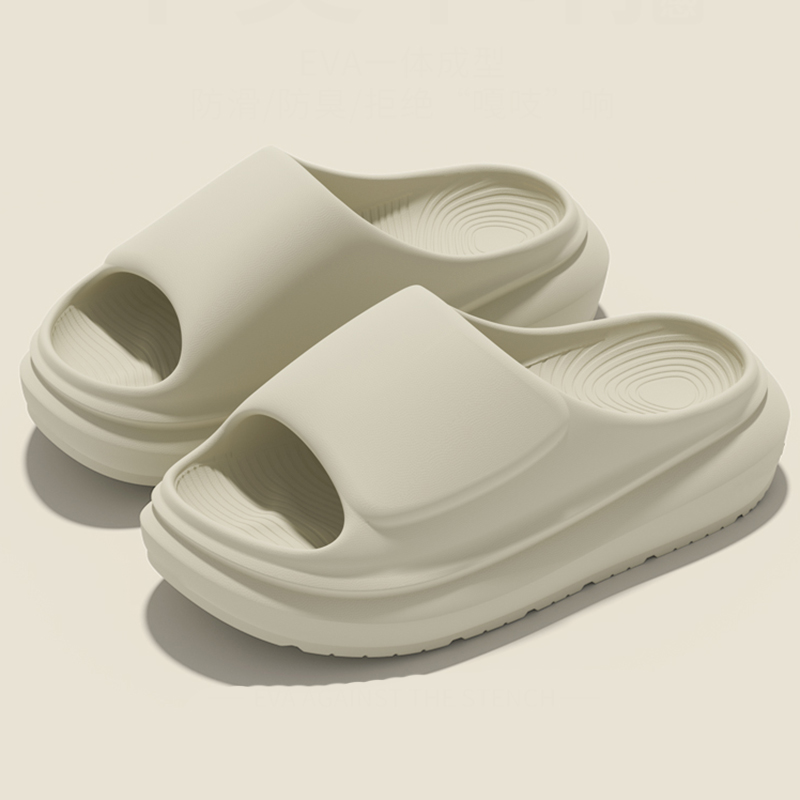 Solid Color Thick Bottom Slipp – Women Shoes Wedges Bewertung und Preis