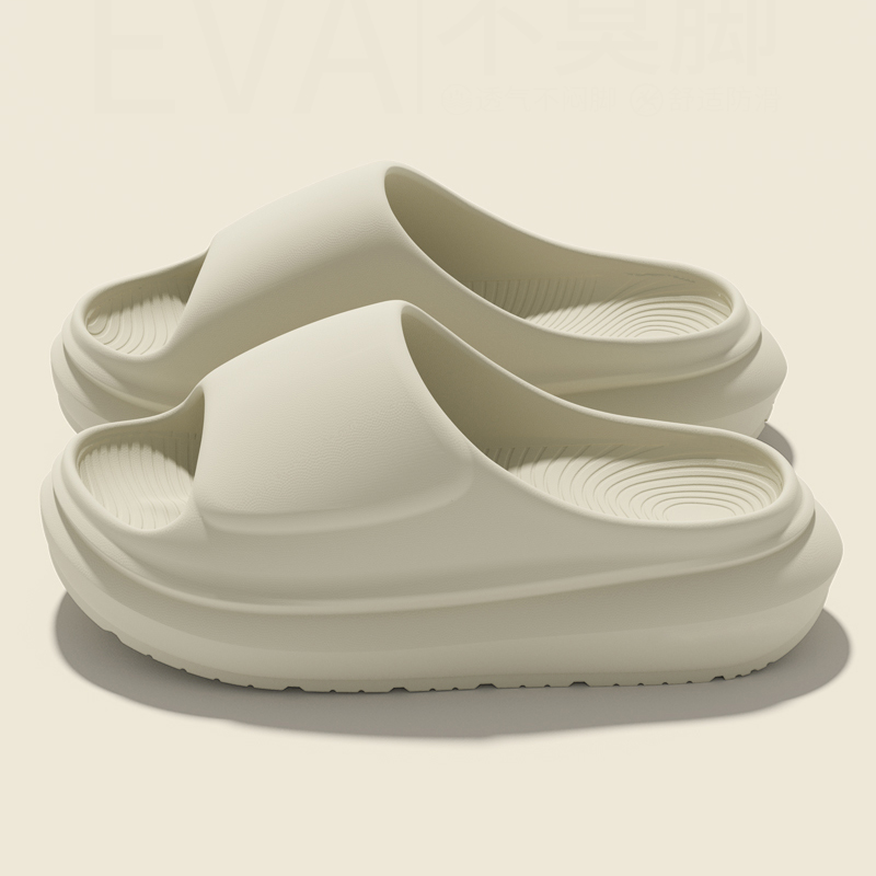 Solid Color Thick Bottom Slipp – Women Shoes Wedges Bewertung und Preis