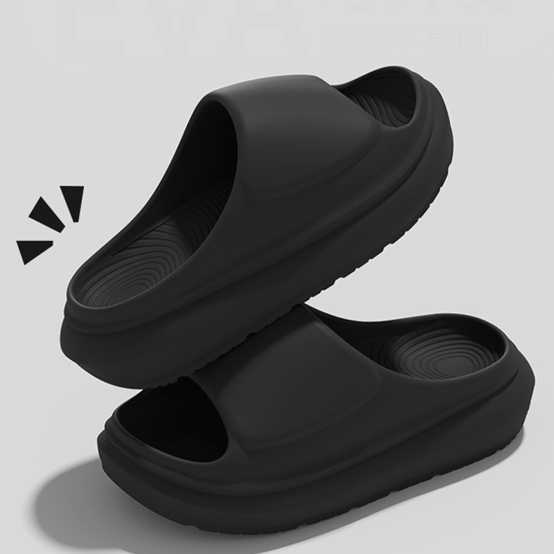 Solid Color Thick Bottom Slipp – Women Shoes Wedges Bewertung und Preis