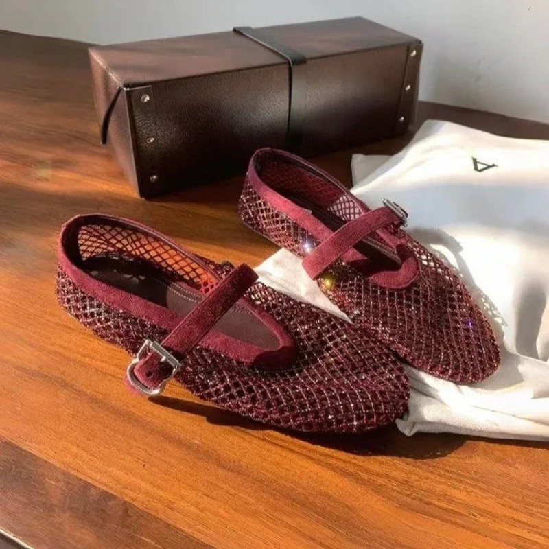 Hollow Rhinestone Baotou Sanda – Mary Jane Shoes Bewertung und Preis