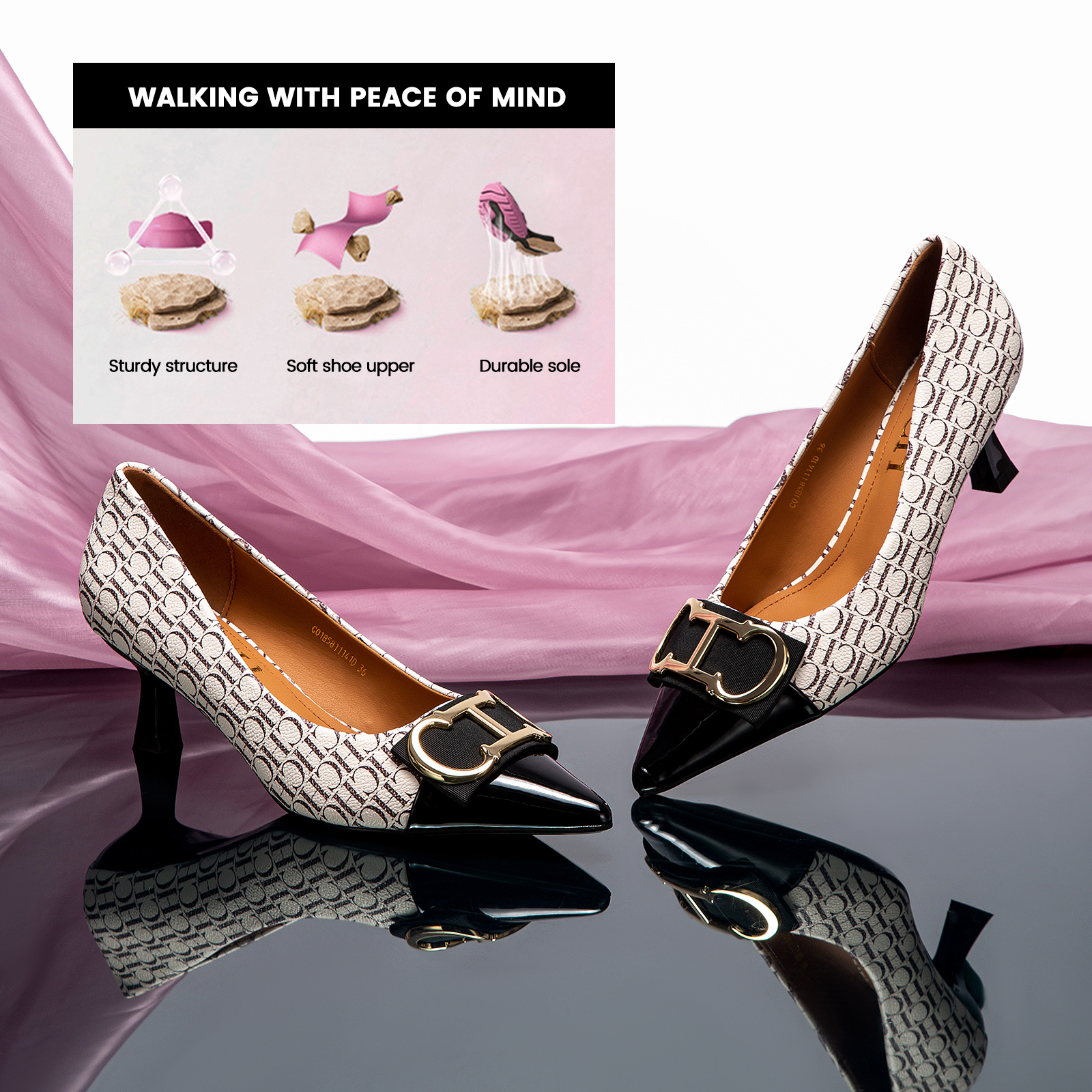 Classic Style Letter Print Des – Women Shoes Zara Bewertung und Preis