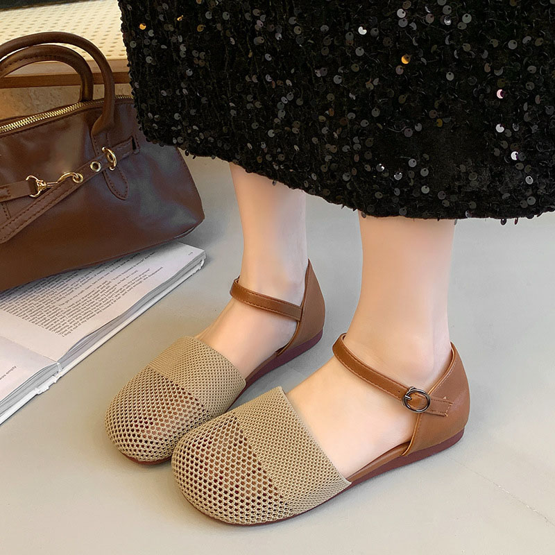 2025 New Spring Summer Mesh Sa – Women Shoes Black Bewertung und Preis