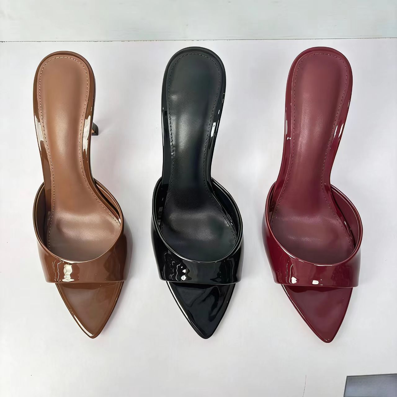 Women Glossy Leather Peep Toe  – Women'S Shoes Peep Toe Bewertung und Preis